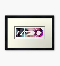 zedd eye text Framed Print