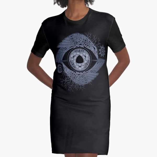ODIN'S EYE Graphic T-Shirt Dress