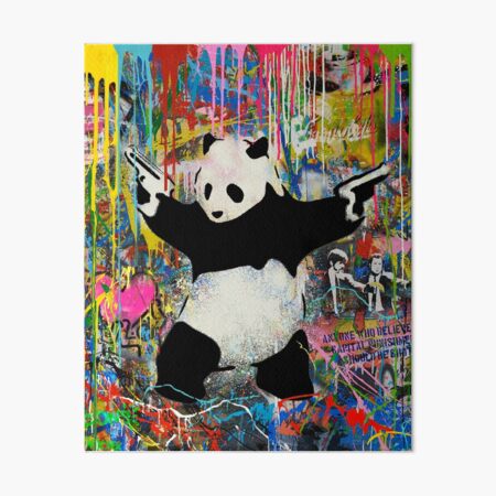 アートポスター Banksy (バンクシー) Panda with Guns｜北欧