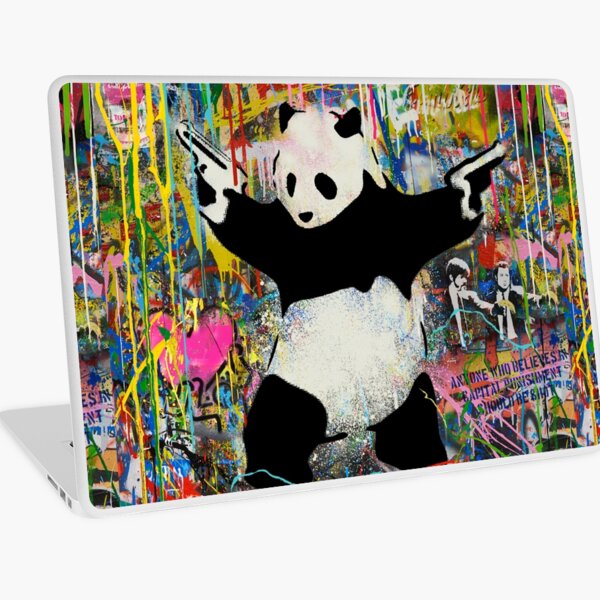 Item preview, Panda avec des fusils Stick Em Up - Pop Street Art Banksy designed and sold by WE-ARE-BANKSY.