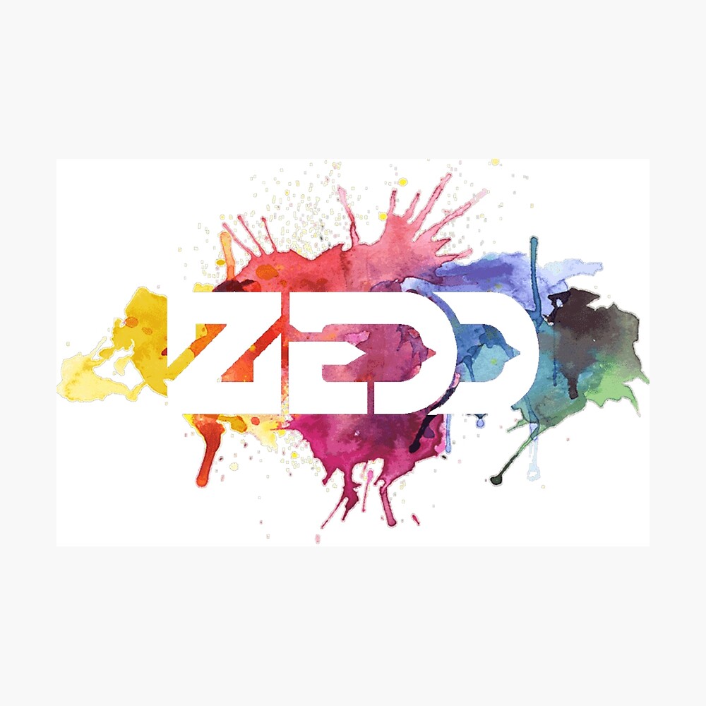 Poster Etincelles De Couleur Zedd Par Dusiserida Redbubble