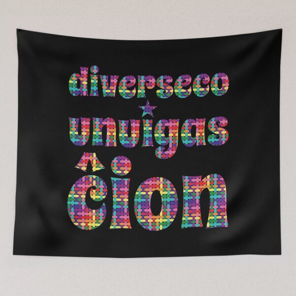 Item preview, Diverseco unuigas ĉion (Diversity Unites Everything in Esperanto) designed and sold by ByMaSOLE.