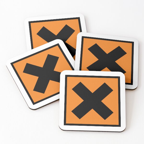 Item preview, Harmful / Irritant / Hazard Symbol (On White) designed and sold by STUDIO-72.
