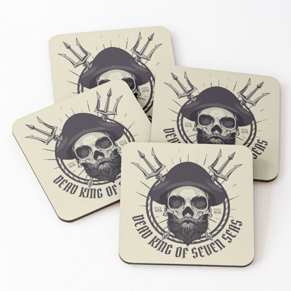 Item preview, Sailor skull with beard designed and sold by r-evolution-art.