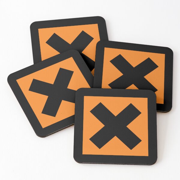 Item preview, Harmful / Irritant / Hazard Symbol (On Black) designed and sold by STUDIO-72.
