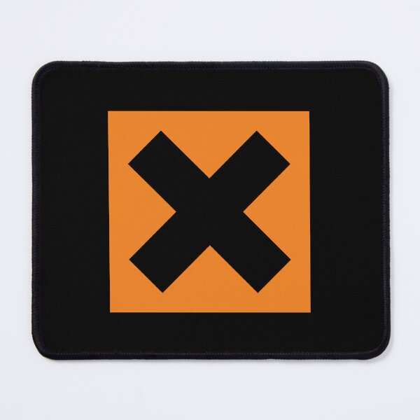 Item preview, Harmful / Irritant / Hazard Symbol (On Black) designed and sold by STUDIO-72.