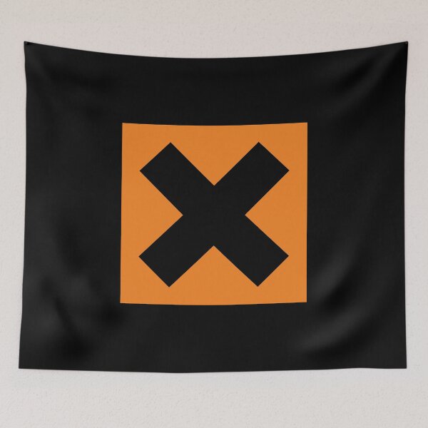Item preview, Harmful / Irritant / Hazard Symbol (On Black) designed and sold by STUDIO-72.