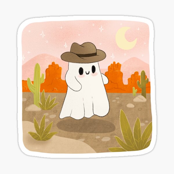 Cowboy Ghosty Sticker