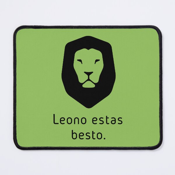 Item preview, Leono estas besto (A Lion is an Animal in Esperanto) designed and sold by ByMaSOLE.