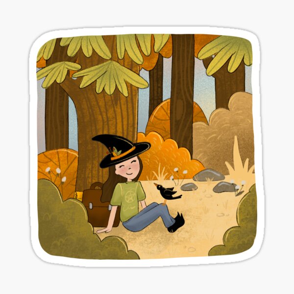 Witch in the woods Sticker