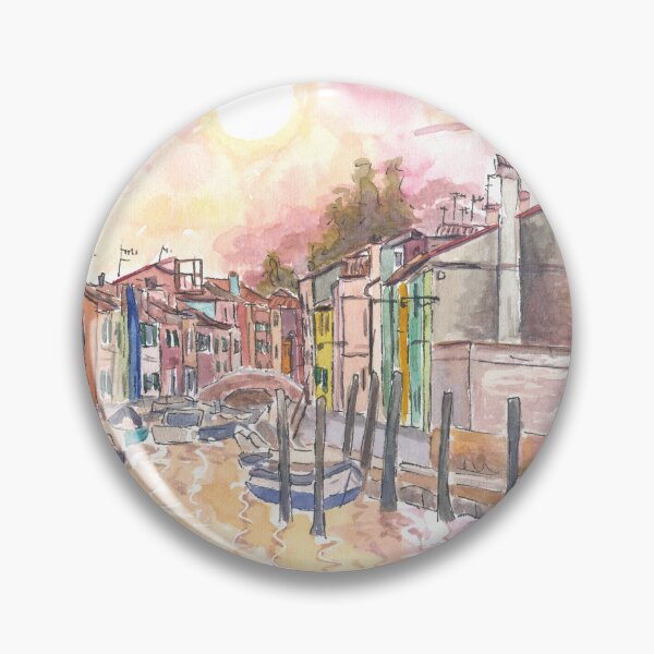 Item preview, Burano Pearl of Venice Lagoon with Ponte della Vigna designed and sold by artshop77.