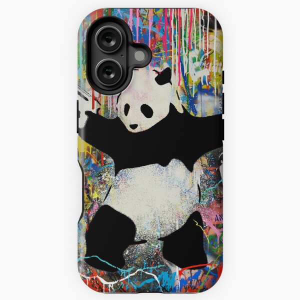 Artikel-Vorschau von Panda mit Waffen Stick Em Up – Pop Street Art Banksy, designt und verkauft von WE-ARE-BANKSY.