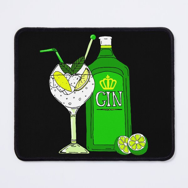 Item preview, Gin and Tonic Gin o'Clock Cocktail Glass designed and sold by HotHibiscus.