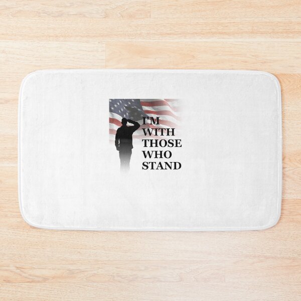Item preview, American Flag - I'm With Those Who Stand For The Flag designed and sold by BlackGrain.
