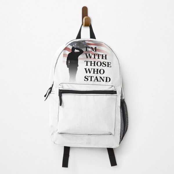 Item preview, American Flag - I'm With Those Who Stand For The Flag designed and sold by BlackGrain.