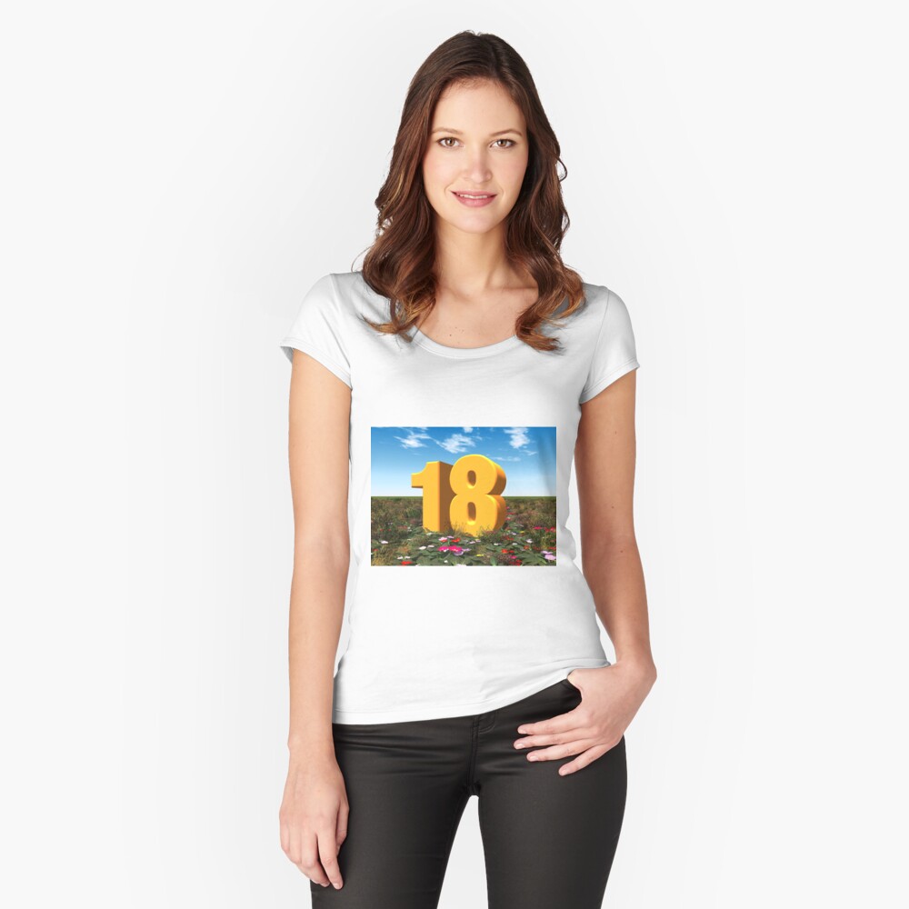 Item preview, Fitted Scoop T-Shirt designed and sold by MIRO3D.