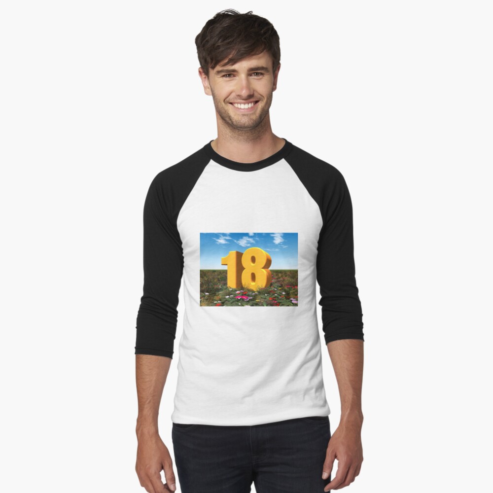 Item preview, Baseball ¾ Sleeve T-Shirt designed and sold by MIRO3D.