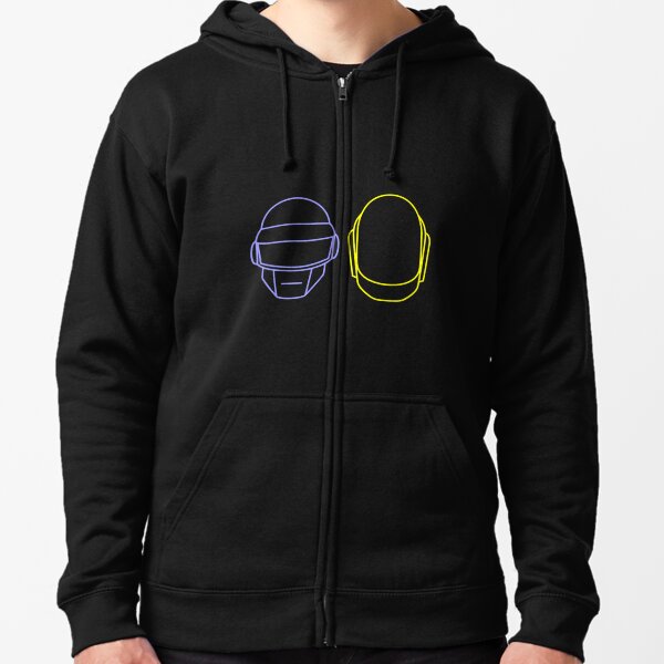 T-shirt graphique officiel Daft Punk to Perform Veste zippée à capuche
