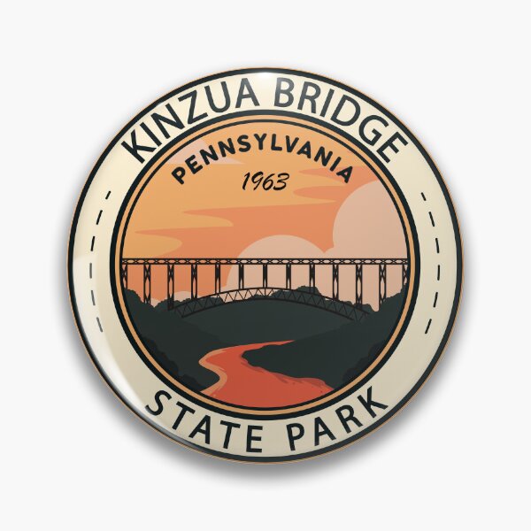 Item preview, Kinzua Bridge State Park Pennsylvania Vintage Emblem designed and sold by KrisSidDesigns.