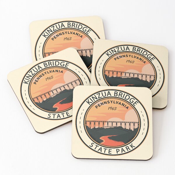 Item preview, Kinzua Bridge State Park Pennsylvania Vintage Emblem designed and sold by KrisSidDesigns.