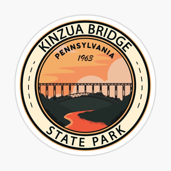 Item preview, Kinzua Bridge State Park Pennsylvania Vintage Emblem designed and sold by KrisSidDesigns.