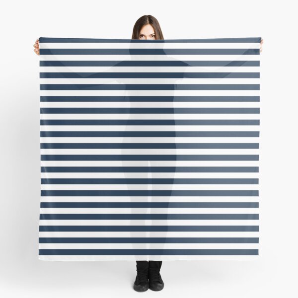Item preview, Navy Blue And White Nautical Horizontal Stripes Pattern designed and sold by TDSwhite.