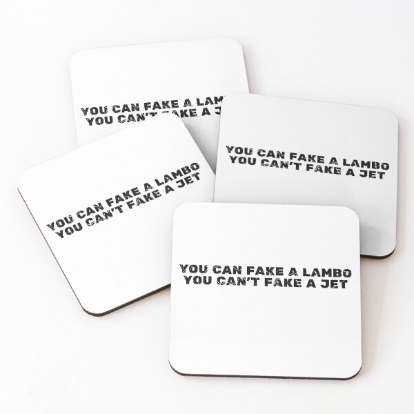 Item preview, YOU CAN FAKE A LAMBO YOU CAN'T FAKE A JET white background distressed designed and sold by KingsManKind.