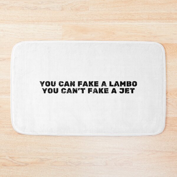Item preview, YOU CAN FAKE A LAMBO YOU CAN'T FAKE A JET white background distressed designed and sold by KingsManKind.