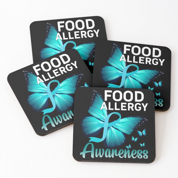 Item preview, Food-Allergy-Awarenes-Teal-Ribbon designed and sold by Darly-Walker.