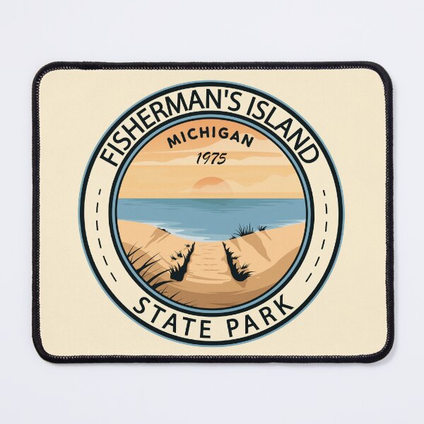 Item preview, Fisherman's Island State Park Michigan Badge designed and sold by KrisSidDesigns.