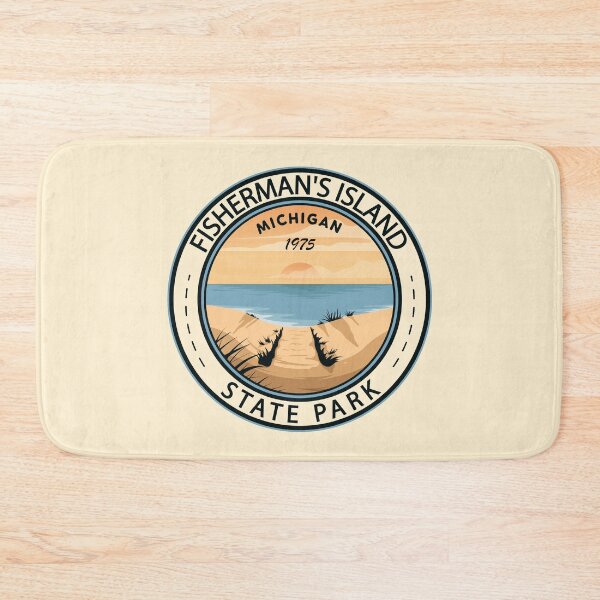 Item preview, Fisherman's Island State Park Michigan Badge designed and sold by KrisSidDesigns.