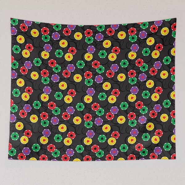 Item preview, Casino Poker Chips Funky Pattern designed and sold by HotHibiscus.