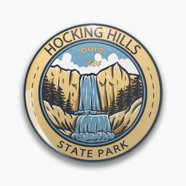 Item preview, Hocking Hills State Park Ohio Emblem designed and sold by KrisSidDesigns.