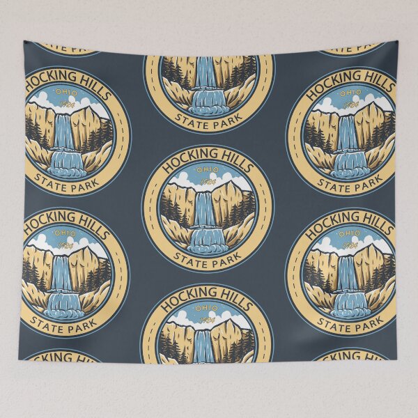 Item preview, Hocking Hills State Park Ohio Emblem designed and sold by KrisSidDesigns.