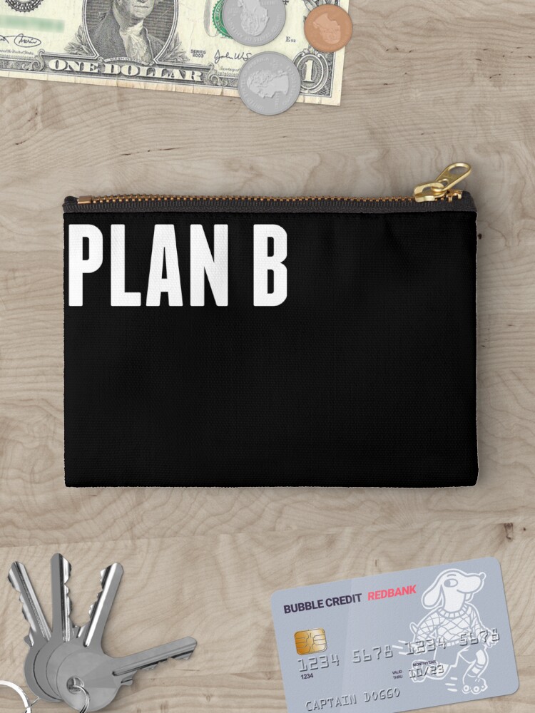 Thumbnail 3 of 4, Zipper Pouch, Harrison the Artist: PLAN B Collection designed and sold by HarrisonArtist.