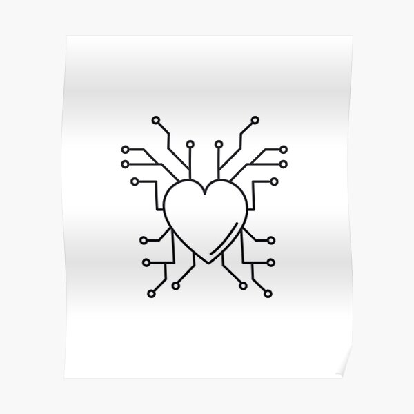 "Robot Heart" Poster for Sale by TTDesignCroatia Redbubble