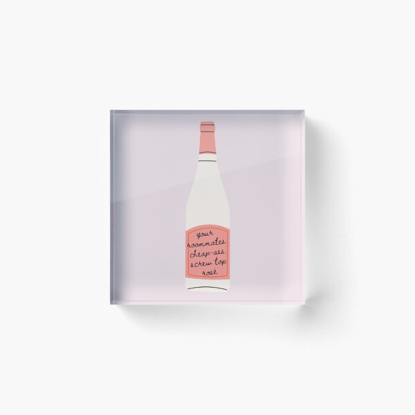 Item preview, Your roommates cheap-ass screw top rose - inspired by Taylor Swift - Midnights - Maroon  designed and sold by tziggles.