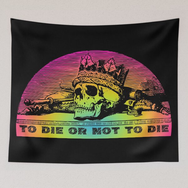 Item preview, To Die or not To Die - Rainbow Skull designed and sold by SalxSal.