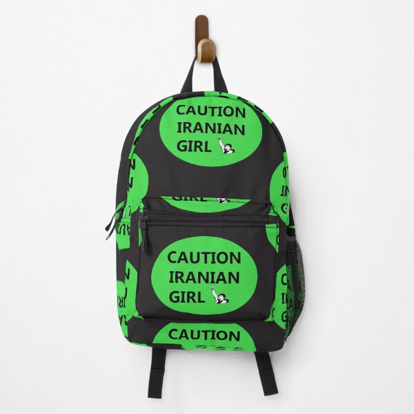 Item preview, CAUTIION IRANIAN GIRL industrial style sign designed and sold by lobodelnoir.