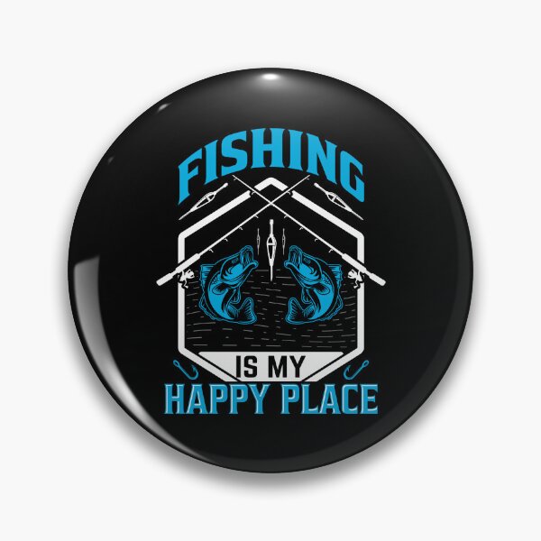 Item preview, Fishing is my happy place designed and sold by FanityPrints.