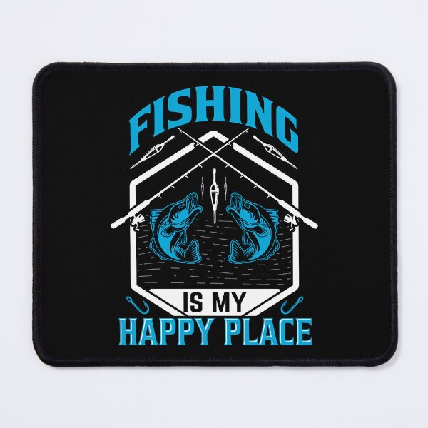Item preview, Fishing is my happy place designed and sold by FanityPrints.