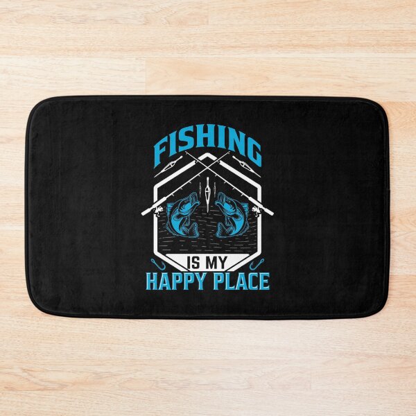Item preview, Fishing is my happy place designed and sold by FanityPrints.