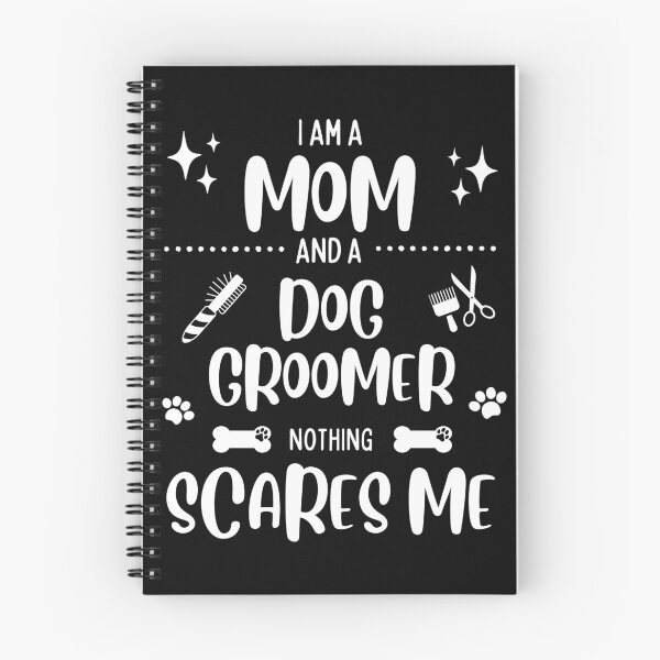 Item preview, Funny Mom Women Wife Dog Groomer Nothing Scares Me Pet Salon Pet Grooming hygienic healthy care cleaning lady designed and sold by VINASU.