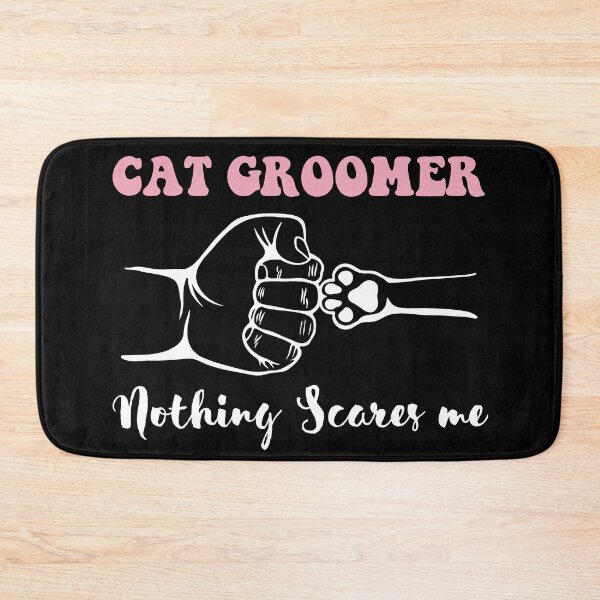 Item preview, Funny Mom Women Wife Cat Groomer Nothing Scares Me Pet Salon Pet Grooming hygienic healthy care cleaning lady designed and sold by VINASU.