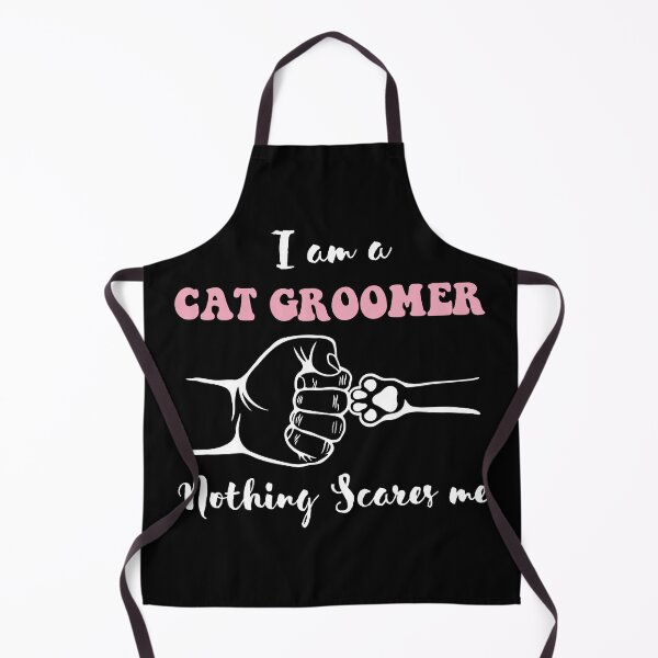 Item preview, Funny Mom Women Wife Cat Groomer Nothing Scares Me Pet Salon Pet Grooming hygienic healthy care cleaning lady designed and sold by VINASU.