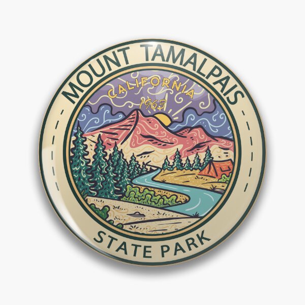 Item preview, Mount Tamalpais State Park California Badge designed and sold by KrisSidDesigns.