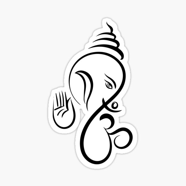 New Ganesh Sticker For Bike