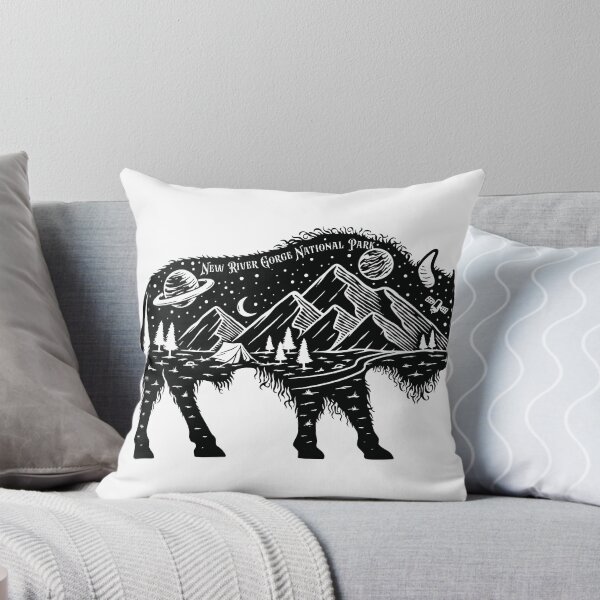 Item preview, New River Gorge National Park Starry Sky Bison designed and sold by JordanHolmes.