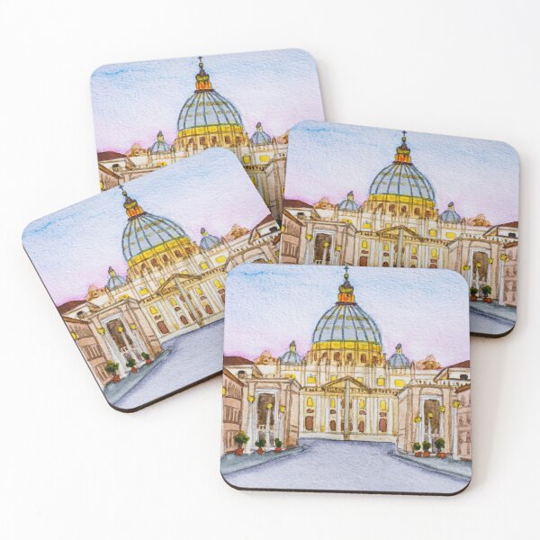 Item preview, St. Peter's Basilica at sunset, Rome designed and sold by ArinasFineArt.