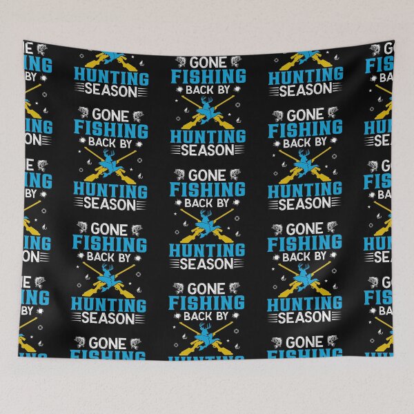 Item preview, Gone fishing back by hunting season designed and sold by FanityPrints.